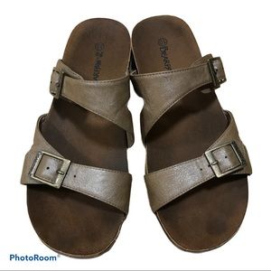 Brown leather BearPaw Sandals